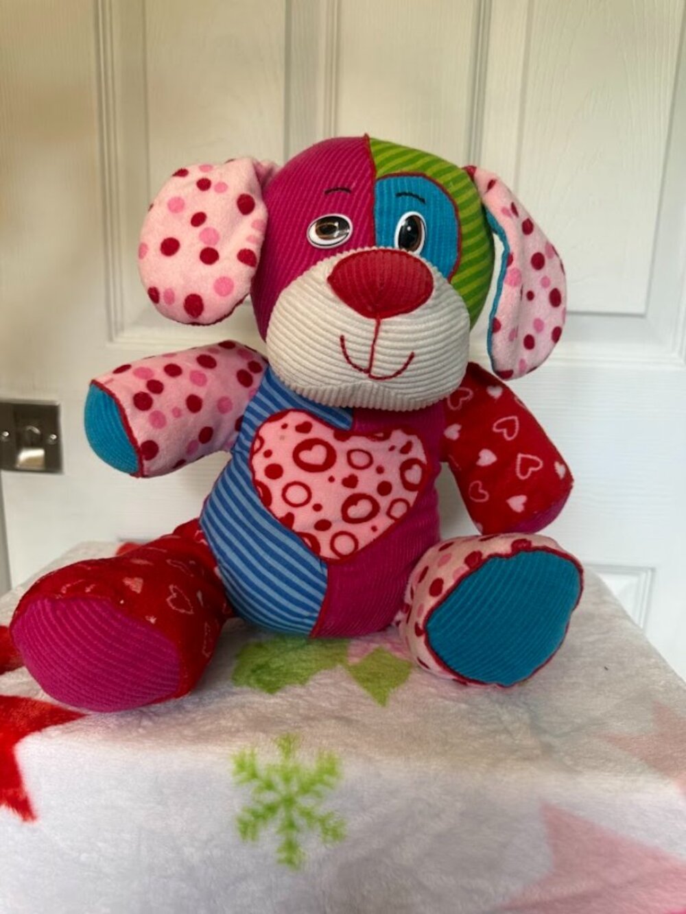 Kids Of America Quilted Patchwork Dog Stuffed Animal